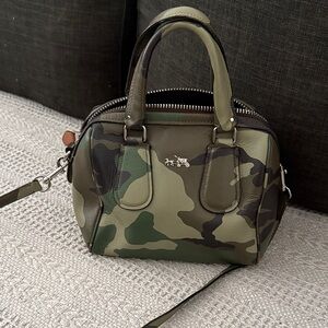 Coach Camouflage Satchel Bag
